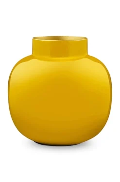 Vase Rond En Metal En Coloris 25 Cm