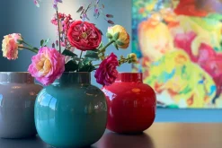 Vase Rond En Metal En Coloris 25 Cm