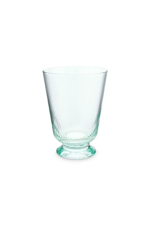 Verre A Eau A Effet Torsade En Coloris Bleu