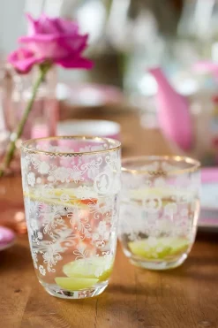 Verre A Eau Floral