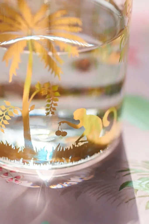Verre A Eau La Majorelle En Coloris Dore